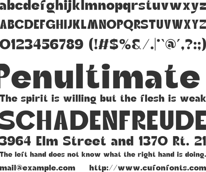 Aglea font preview