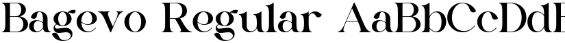Bagevo Regular font