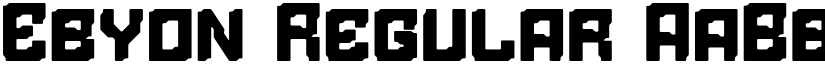 Ebyon Regular font