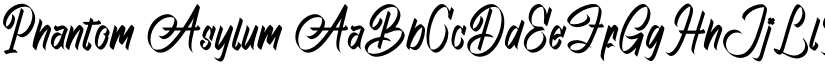 Phantom Asylum font
