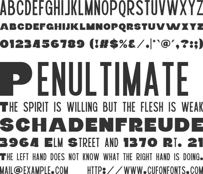 Ravoni font preview