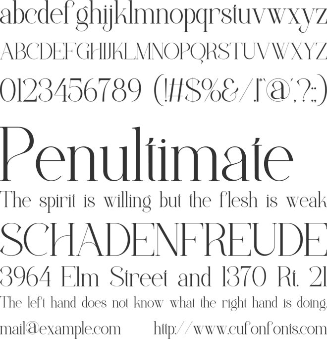 Renkim font preview