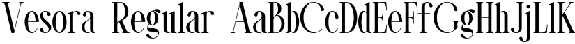 Vesora Regular font