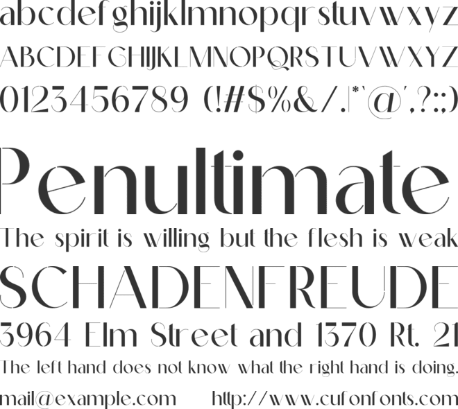 Athlon Kendich font preview