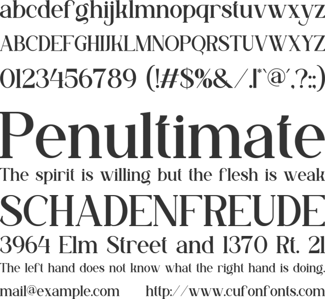 Chesko font preview