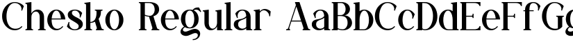 Chesko Regular font