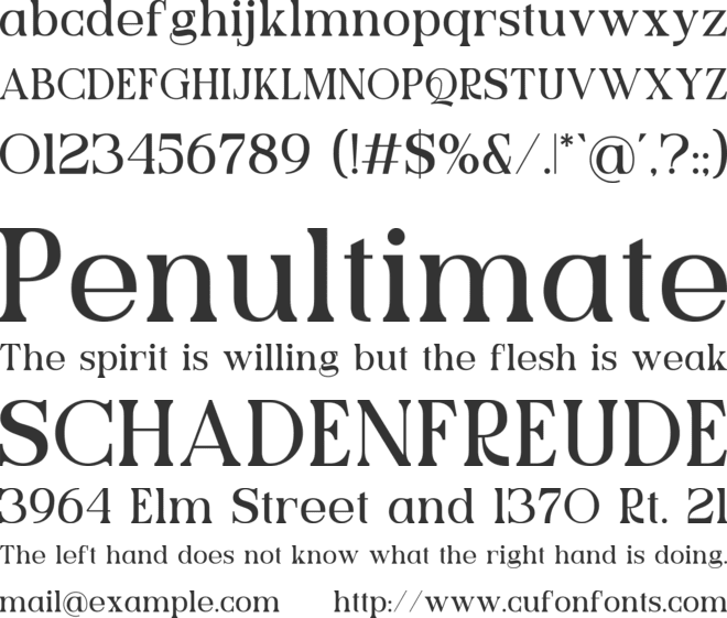 Qliesya font preview