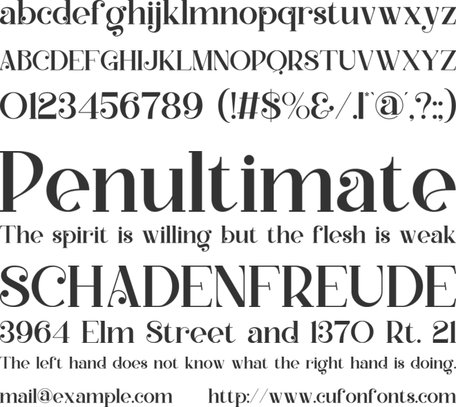 Radisa font preview