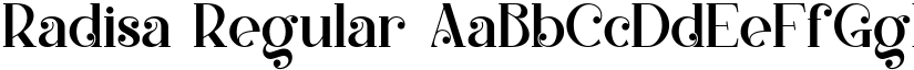 Radisa Regular font