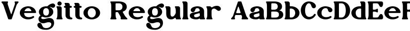 Vegitto Regular font