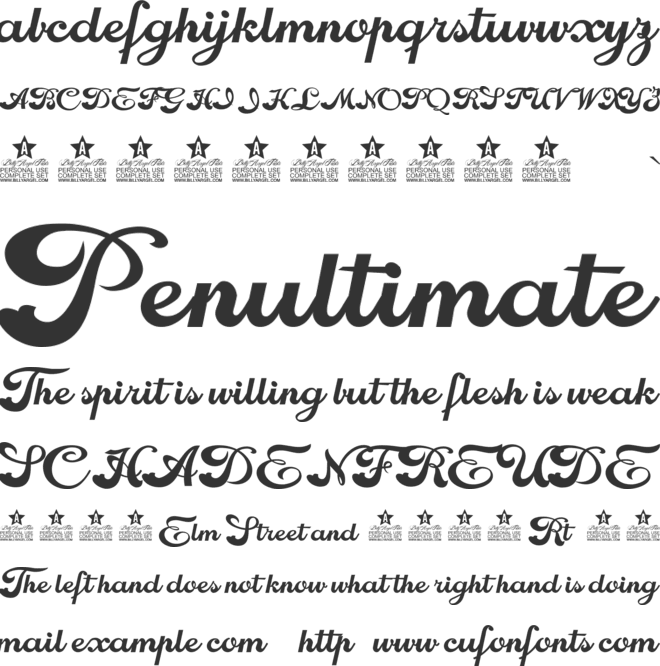 Worldwide font preview