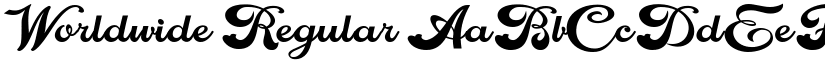 Worldwide Regular font
