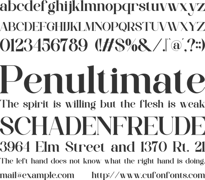 Qualli font preview