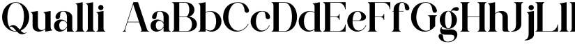 Qualli font
