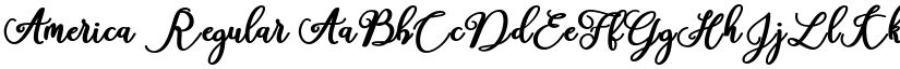 America Regular font