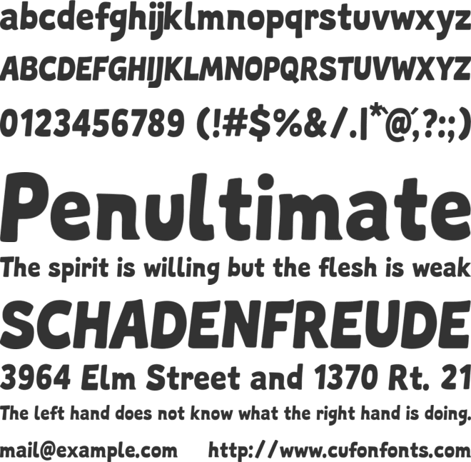 Wildgrin Personal Use Only font preview
