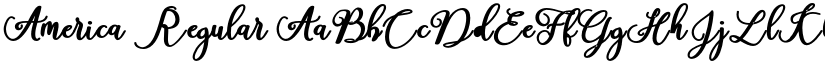 America Regular font