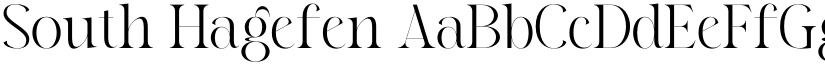 South Hagefen font download