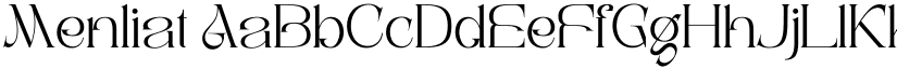 Menliat font download