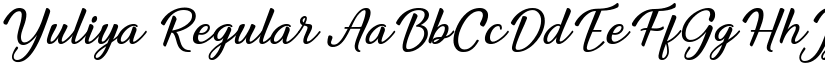 Yuliya font download