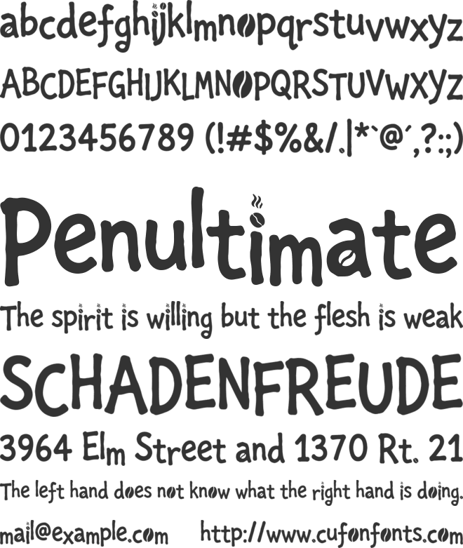 Mochaily Personal Use Only font preview