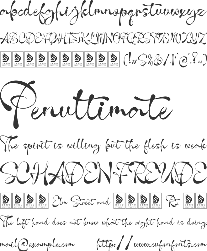 Aethelgard font preview