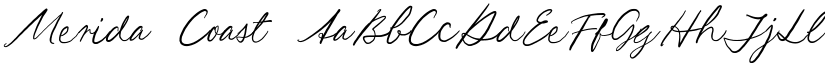 Merida Coast font