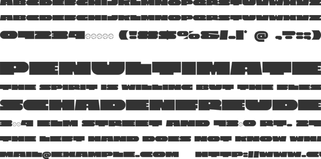 Bigtro Bold Display Font font preview