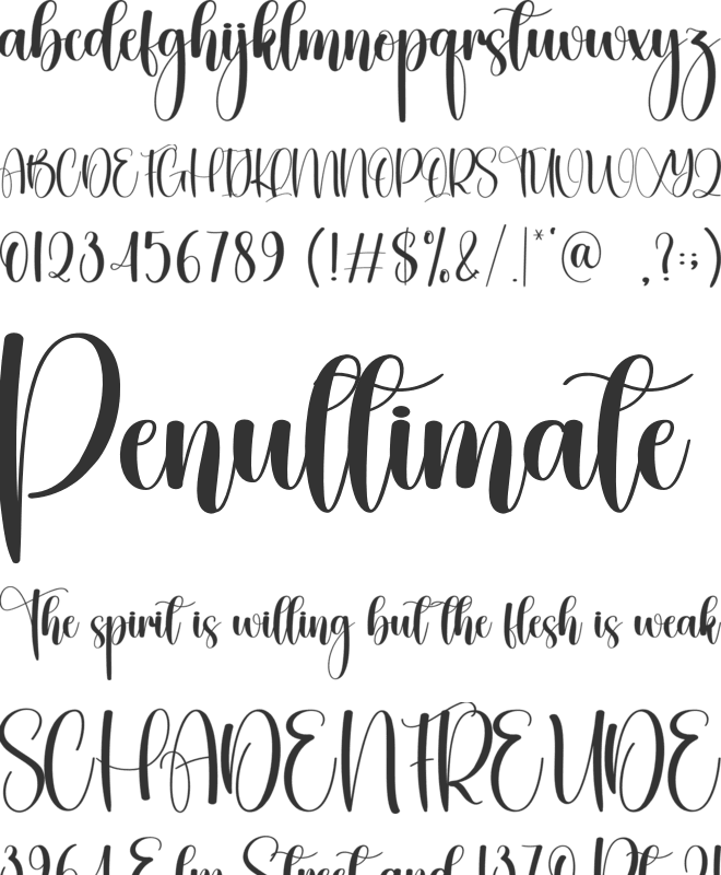 Baby Birthday font preview