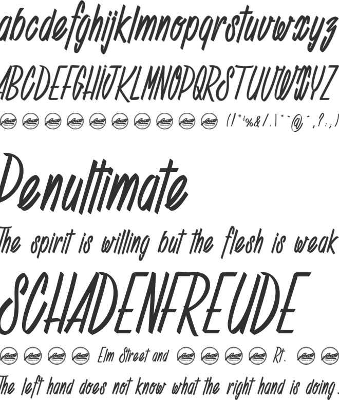 Deadline Countdown_PersonalUseOnly font preview