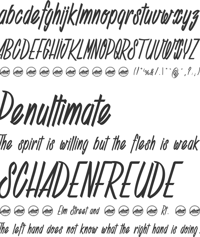 Deadline Countdown_PersonalUseOnly font preview