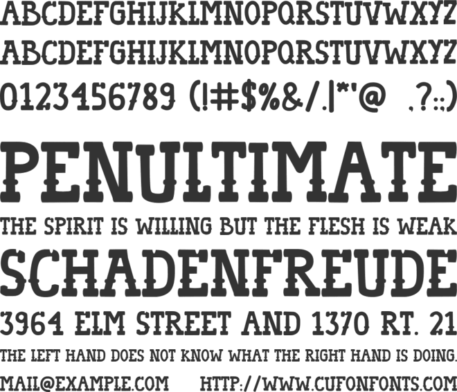 TACODAY font preview