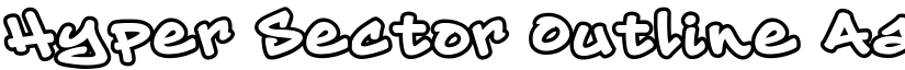 Hyper Sector Outline font