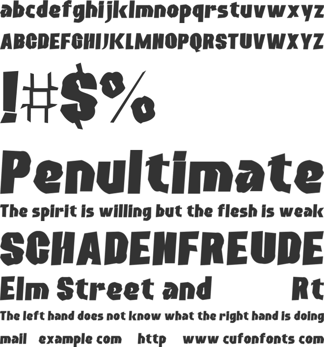 Creatball Wirl font preview