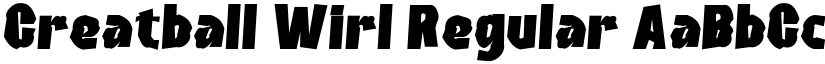 Creatball Wirl Regular font