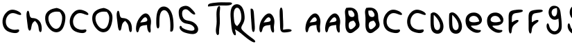 ChocoHans Trial font download
