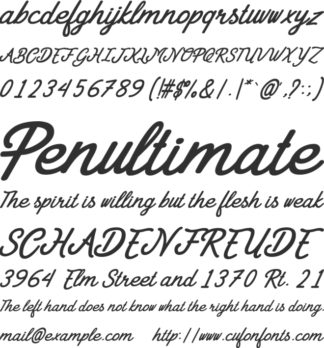 Goday font preview