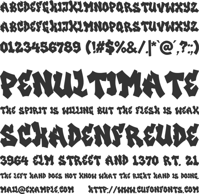 Goderd Style font preview