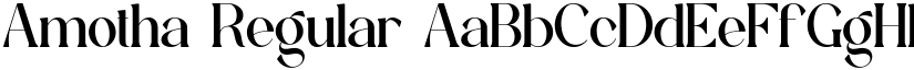 Amotha Regular font