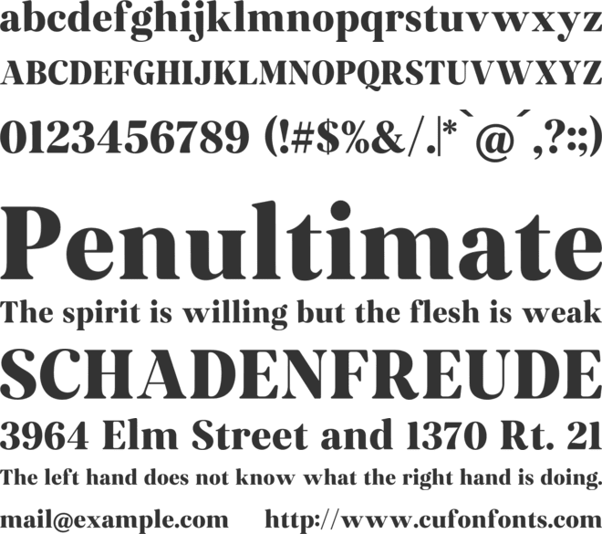 Veloire font preview