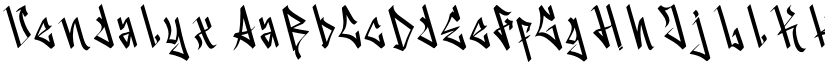 Vendalyx font