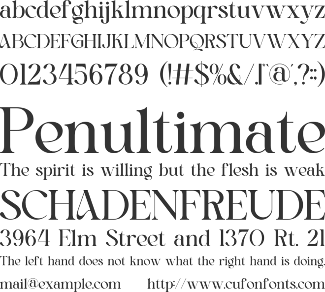 Brokes font preview