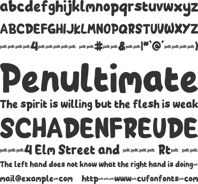 Heckybrave Trial font preview