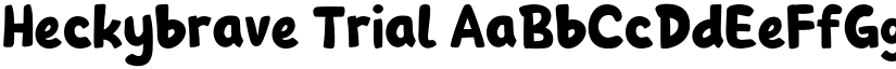 Heckybrave Trial font download