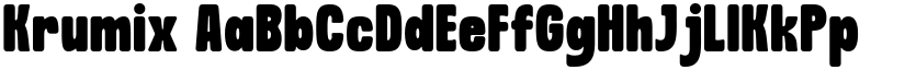Krumix font download