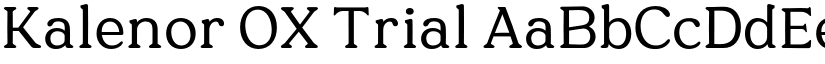 Kalenor OX Trial font download