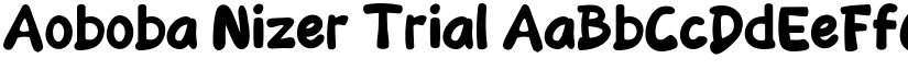 Aoboba Nizer Trial font download
