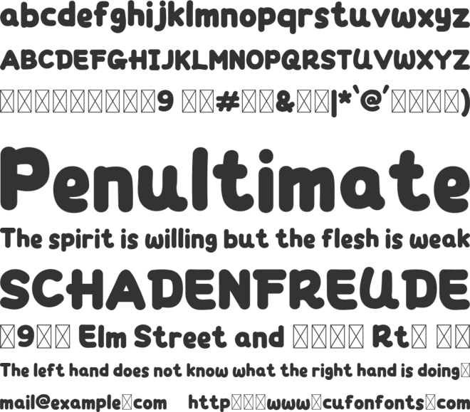 Rasa Panggang Trial font preview