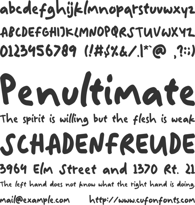 Barkovic font preview
