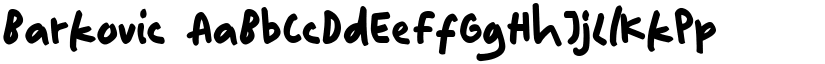 Barkovic font